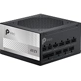 MSI PSU PRO A1000PL PCIE5 1000W 80+ PLATINIUM ATX 3.1 PCIe 5.1 12V-2x6 POWER SUPPLY