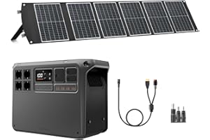 DJI Power 2000, station électrique portable 3000W, avec 1 panneau solaire pliable de 100 W, générateur électrique pour camping, maison, camping-car. MPPT requis.
