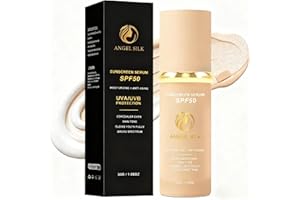 TMYIOYC ANGEL SILK Foundation Full Coverage for Mature Skin, 4 in 1 Colour Changing Foundation - Full Concealer Coverage - Sunscreen Spf 50 Face Moisturizer, Long Lasting True Match Liquid Makeup - Skin Tint