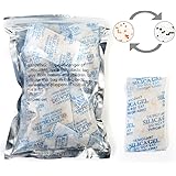 LotFancy Silicagel Trockenmittel 10 g × 30 Stück, Sicherer Feuchtigkeitsabsorber für Trockenlagerung, Ungiftig, Geruchlos (Zu