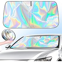 Pare-soleil Pour Pare-brise Avant Voiture - Taille 145x80 Cm, Pliable, Protection UV 99,9% - Facile à Installer Et Ranger
