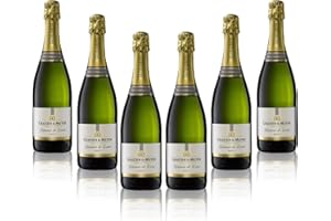 Gratien & Meyer Cuvée Flamme Crémant de Loire Brut (6 x 75cl) French Sparkling Wine (ABV 11%) Chardonnay Grapes | Perfect for Celebrations or Gifting | Made in France