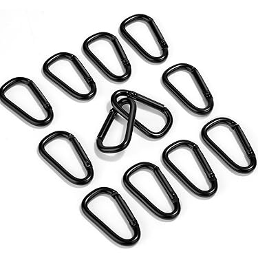 Benson Karabijnhaken - 12x stuks - verzinkt - 5 x 50mm - musketonhaken | Fun en Feest