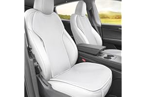 Arcoche Pokrowiec na fotel samochodowy do Tesla Model 3 2016-2023, zestawy ochraniaczy na siedzenia samochodowe model 3, akcesoria (2 pokrowce na siedzenia do modelu 3, białe)