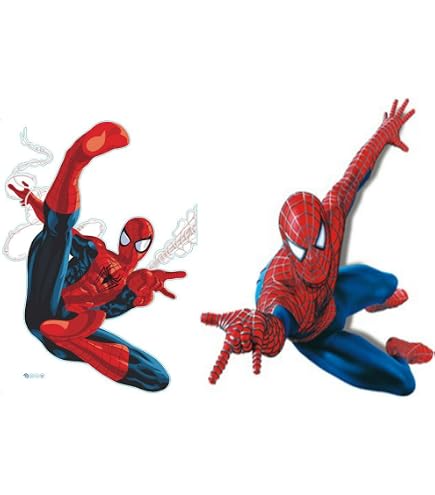 Sticker Mural Amovible Spider-Man - 90x110 Cm (Vinyle Haute Qualité)
