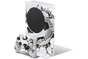 THE STICKER STUDIO LTD Football Custom Vinyl Skins for Xbox Series S, Wrap Decal Cover Stickers for Xbox Series S Console Controller (Football)