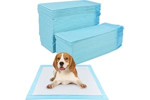 YSWOVUO 100 Stück Trainingspads für Hunde und Welpen, 60 x 60cm Welpen Unterlagen, Inkontinenzunterlage Einweg für Hunde, Welpenunterlagen Auslaufsicheres 5-lagiges Design, Urin Unterlage Hund