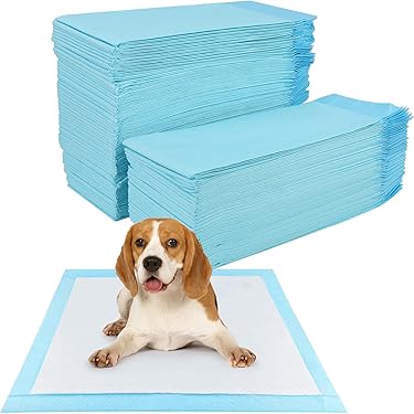 Rngcpto 20 Stück Hunde Trainingsunterlagen - Saugfähige Welpenunterlagen 33x45cm Blau