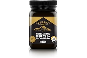 ‎EGMONT HONEY Egmont Honey Manuka Honig 280+ MGO 10+ UMF 500g |zertifizierter MGO und UMF Gehalt |roh und 100% natürlich | hergestellt in Neuseeland
