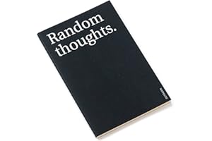 OD OCTÀGONDESIGN OCTÀGON DESIGN | Random Thoughts. Cuarderno con interior pautado en puntos. Color negro. Tamaño similar A5. 80 páginas. Notebook.