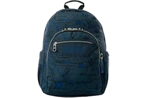 TOTTO - Mochila Escolar Adaptable a Carro, Modelo Acuareles, Capacidad 20 L, Bolsillo Pc 14", Bolsillos Botella, Espaldar Ergonómico con Flujo de Aire, Cómodas Correas en S