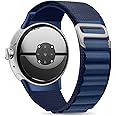 Alpine Loop Bands Compatible with Google Pixel Watch 3 45mm 41mm Band/Pixel Watch 2 Band/Google Pixel Watch Band for Men Women - Upgraded Metal Lugs - Nylon Sport Straps for Pixel Watch Accessories