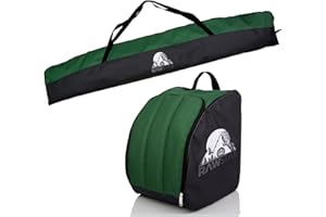 Rawstyle Borsa da sci impermeabile per scarponi da sci, 160 cm o 180 cm, per sport invernali