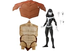 Spider-Man Marvel Legends Series Marvel's Shriek, Figurine de Collection de 15 cm, 4 Accessoires et 2 pièces Build-a-Figure F3025