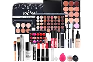 CHSEEA Kit de Maquillage Complet, Coffret Cadeau Coffrets Maquillage Trousse de Maquillage Palette de Maquillage Fards à Paupières Maquillage de Mallette Idée Cadeau de Noël #4