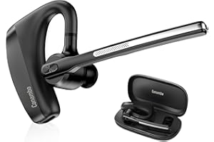 Conambo K10C Bluetooth Earpiece V5.2, Wireless Headset with Dual Mic Noise Cancelling for iOS Android, Trucker, Office