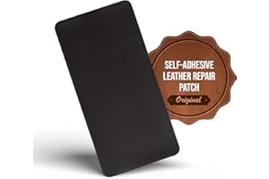 MastaPlasta Self-Adhesive Premium Leather Repair Patch - Dark Brown 20cm x 10cm (8in x 4in). Your All-in-One Instant Upholstery-Quality Leather Repair Kit for Sofas, Car Interiors, Bags & DIY