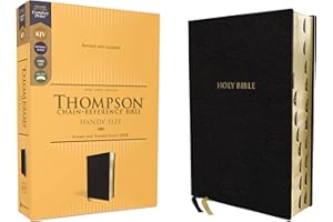 KJV, Thompson Chain-Reference Bible, Handy Size, European Bonded Leather, Black, Red Letter, Thumb Indexed, Comfort Print: King James Version, Black, European Bonded Leather, Red Letter