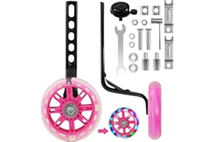 CycForge Stützräder mit leuchtenden, leisen Rädern für Kinderfahrräder - Kompatibel mit 12, 14, 16, 18, 20 Zoll Kinderfahrrädern mit Variabler Geschwindigkeit & EIN-Gang-Fahrrädern.