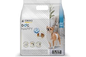 Pañal para perros macho, de la marca Croci, 12 unidades