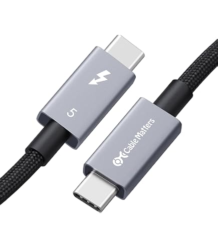 IVANKY Thunderbolt 4 Kabel, [2Pack 0.7M] affichage 8K, transfert de données 40 Gbit/s und charge USB-C auf USB-C 240W, Datentransfer für iPhone16/15, MacBook, iPad Pro, concentrateur