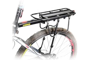 Queta Rear Bike Rack, Adjustable Aluminium Alloy, Maximum Load 50kg with Reflector