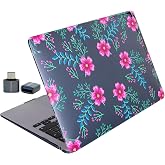 McStorey MacBook Air 13.6 İn&ccedil; &Ccedil;i&ccedil;ek Desenli Kılıf A2681 A3113 A3240 A3449 M2 M3 M4 M5 Uyumlu Kristal Parlak Sert Kapak Hard C