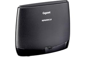 Gigaset Repeater 2.0 - Reichweitenverstärker für DECT-Telefone - kompatibel mit Gigaset Mobilteilen, schwarz