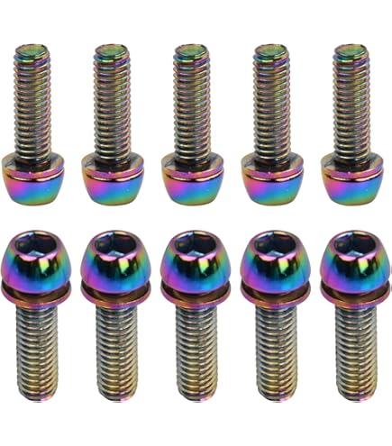 5 Viti Per Corona Mountain Bike In Acciaio Inox - Bulloni Per Ruota Dentata Singola/Doppia/Tripla - Ricambio Leggero E Resistente Alla Corrosione (Argento)