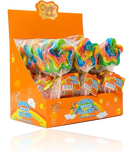Kids Party Bag Sweets Spiral Rainbow Unicorn Lollipop