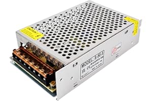 Baiyouli 5V 10A Fuente de Alimentación Conmutada AC 110/220V a DC 5V 10A 50W Transformador Convertidor para Pantalla LED