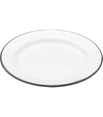 2 Piatti Smaltati Per Torte 24cm - Vintage Bianco, Per Forno E Stufa, Lavabile In Lavastoviglie - Foto 3