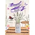 Address Book Large Print: Address And Birthday Book For Seniors With Alphabet A-Z Index, Watercolor Lavender Flowers In Jar / Robin Redbreast