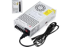 BOSYTRO Aggiornato Alimentatore 12V 50A 600W Trasformatore 220V a 12V Alimentatore Switching Trasformatori per Strisce LED, CCTV, Radio, Progetto informatico, con Cavo di Alimentazione
