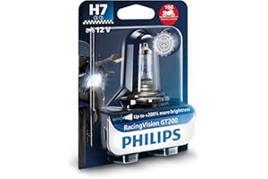 Philips RacingVision GT200 moto +200% H7 motorcycle headlight bulb, 1 piece