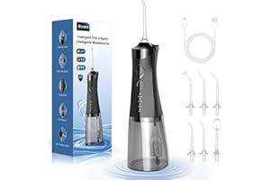 ‎GLRACD Glracd Munddusche Testsieger 2025, 350ml Wassertank Water Flosser, 2500 mAh munddusche kabellos, 4 Modi & DIY-Einstellung des Wasserdrucks Zahnzwischenraumreiniger, Zahndusche für die Mundreinigung