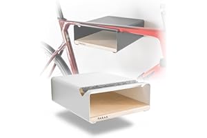 PARAX Fahrradhalter - Wandhalterung für Fahrrad - Indoor Fahrrad Aufbewahrung - Fahrrad Aufhängung aus Aluminium & Holz - Fahrradträger Birke - M
