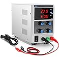 Bench Power Supply Variable 0-30V 0-5A DC Power Supply Adjustable CC/CV for Lab Teaching,DIY and Electronic Repair