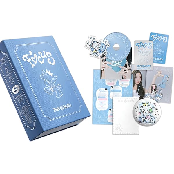 A.) HEARTS2HEARTS FOCUS 1st Mini Album PHOTO BOOK Ver. / CD+Book+