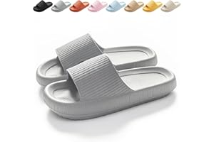 Calish Ciabatte Uomo Donna Casa Aperte Pantofole Comode Slide Ciabatte Nuvole Ultra Morbide Pantofola Sandalo Estive Ciabatte da Mare Spiaggia Piscina Unisex