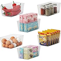 OctBird Cassetti per Frigoriferi 2 Pzs Grosso Cassetto Estraibile per Frigorifero Cassetto Frigorifero, Cassetti per Frigorifero Trasparente Cassetto Congelatore Frigo, 30,5 x 20 x 9,5cm