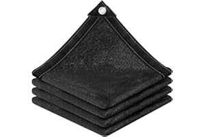 vensovo 90% Sunblock Shade Cloth Net Black Resistant - 2.4x3.6M Garden Shade Mesh Tarp for Plant Cover, Greenhouse, Chicken Coop