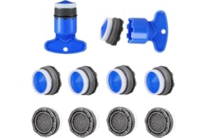 DAWUMIN 10 Pezzi Aeratore Rubinetto Cucina M21, M22, Filtri Rubinetti Lavandino con 2 Chiave Rompigetto Rubinetto, Filtro Rubinetto Acqua per Cucina Bagno