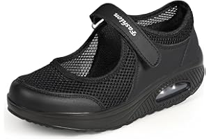 Sandales Femme Mailles Chaussures de Fitness Baskets Mode Compensées Mary Janes pour Femme Espadrilles Chaussures de Sport Eté