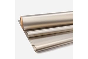 KSQP EMF Protection Faraday Fabric - RFID and EMI Shielding Material, Anti-Radiation RF Blocking for 5G, WiFi, Cell, Bluetooth - Silver, 4m