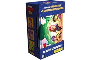 Panini Brawl Stars Trading Cards Boite métal 8 Pochettes + 3 Cartes édition limitée