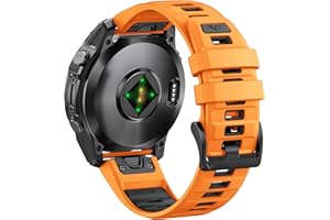 ANBEST Pasek do zegarka Garmin Fenix / Instinct / Enduro / Forerunner/Descent/Quatix / MARQ, 26mm, Silikon
