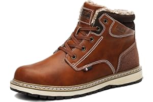 AX BOXING Buty Zimowe Męskie Trekkingowe Wędrowne Obuwie Pieszy Wędrówki Śniegowe Ciepły Podszewką Antypoślizgowe Rozmiar 41-46