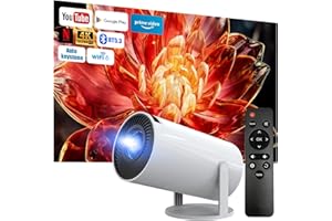 SPERRIC Mini Projector Android 13, 2025 Updated 4k 1080P Full HD Support, Mini Portable WiFi 6, BT5.3, Home Theater Projector for TV Stick/HDMI/USB/Laptop/Phone