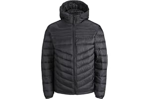 JACK&JONES PLUS Jjehero Puffer Hood PS Sn Chaqueta para Hombre
